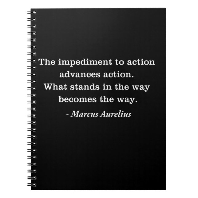 Marcus Aurelius Stoic Quote Notizblock (Vorderseite)