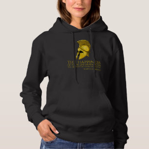 Marcus Aurelius Stoic Zitat über Glück Roman Ph Hoodie