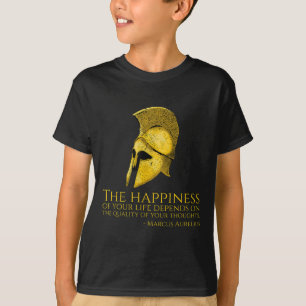 Marcus Aurelius Stoic Zitat über Glück - Roman Ph T-Shirt