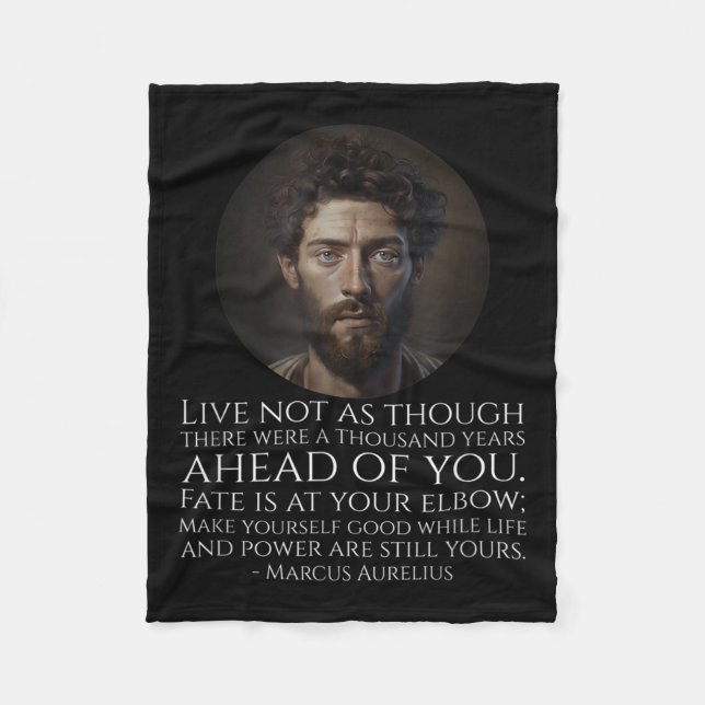 Marcus Aurelius Stoicism - Roman Stoic Philosophy Fleecedecke (Vorderseite)