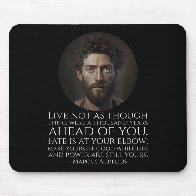 Marcus Aurelius Stoicism - Roman Stoic Philosophy Mousepad (Vorne)