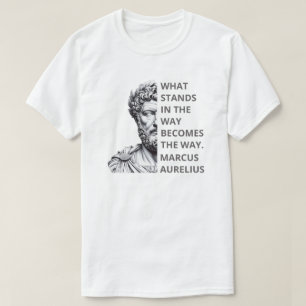 Marcus Aurelius Stoics Zitat T-Shirt