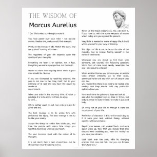 Marcus Aurelius Stoische Meditationen. Die Weishei Poster
