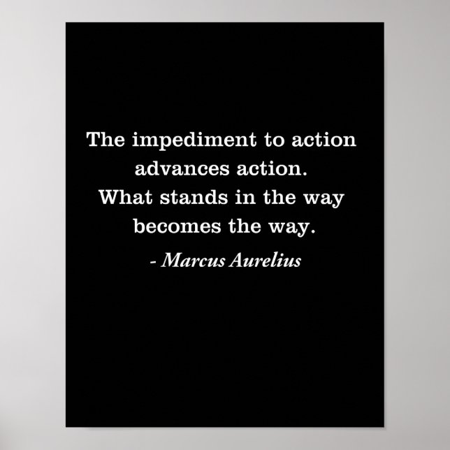 Marcus Aurelius T - Shirt für die Behinderung Poster (Vorne)