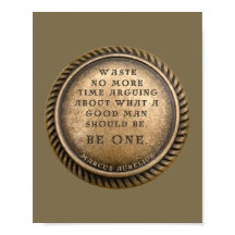 Marcus Aurelius Zitat - Sei ein guter Mann