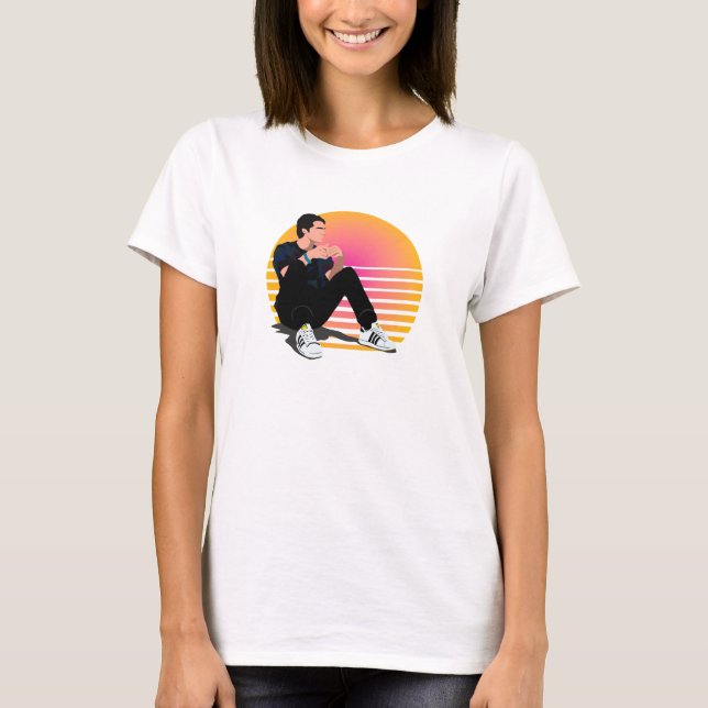 Marcus Baker Retrovibe der 90er T-Shirt (Vorderseite)
