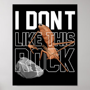 Marcus der Wurm Ich mag diesen Stein nicht Lustige Poster
