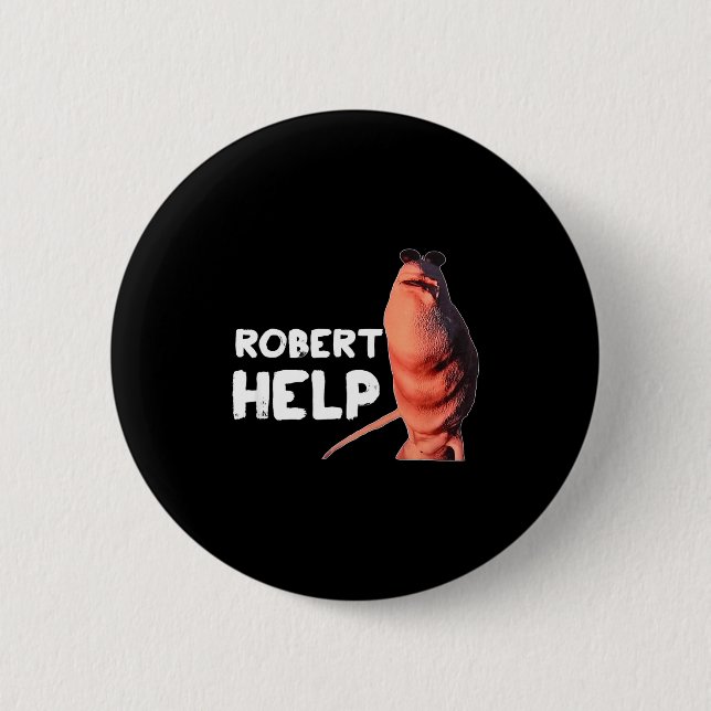 Marcus der Wurm Meme Lustige Grafiken Vrchat Rober Button (Vorderseite)