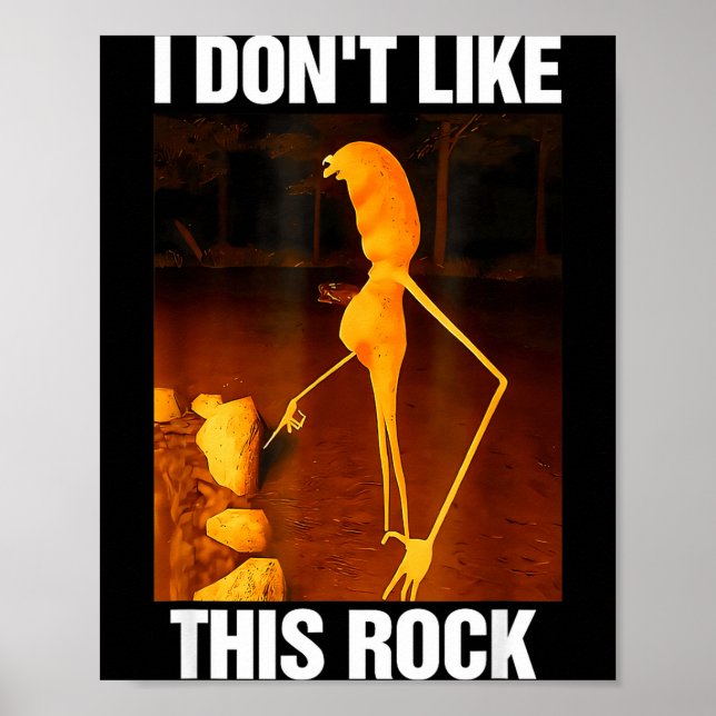 Marcus Der Wurm Meme Robert Ich mag diesen Felsen  Poster (Vorne)
