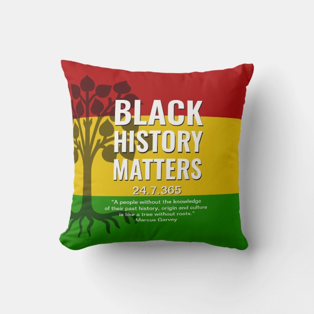 MARCUS GARVEY Black History Kissen (Vorderseite)