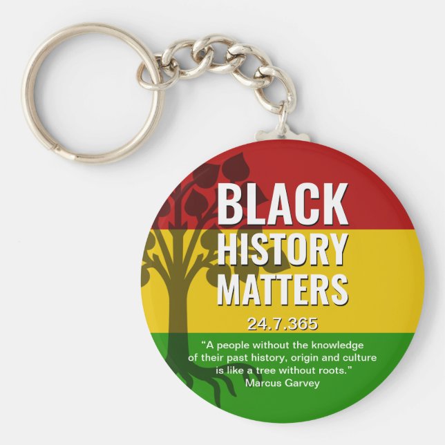 MARCUS GARVEY Black History Schlüsselanhänger (Vorne)
