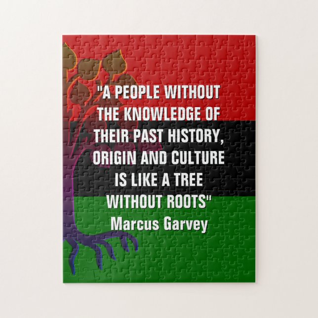 Marcus Garvey TREE OHNE ROOTS Puzzle (Vertikal)