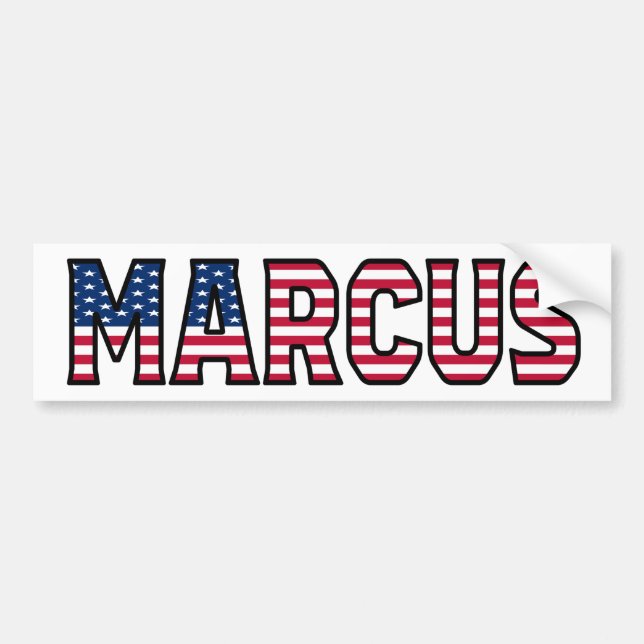 Marcus Name Vorname USA Aufkleber Sticker Auto Autoaufkleber (Vorne)