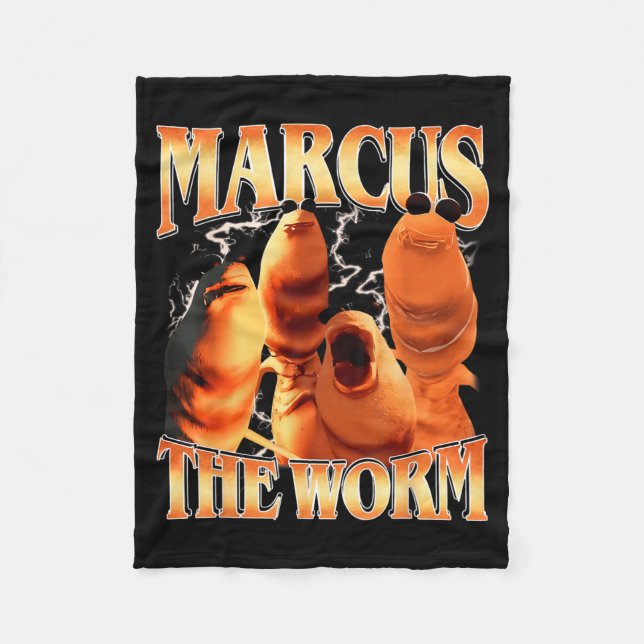 Marcus The Worm Bootleg Für Männer Frauen Meme Fan Fleecedecke (Vorderseite)