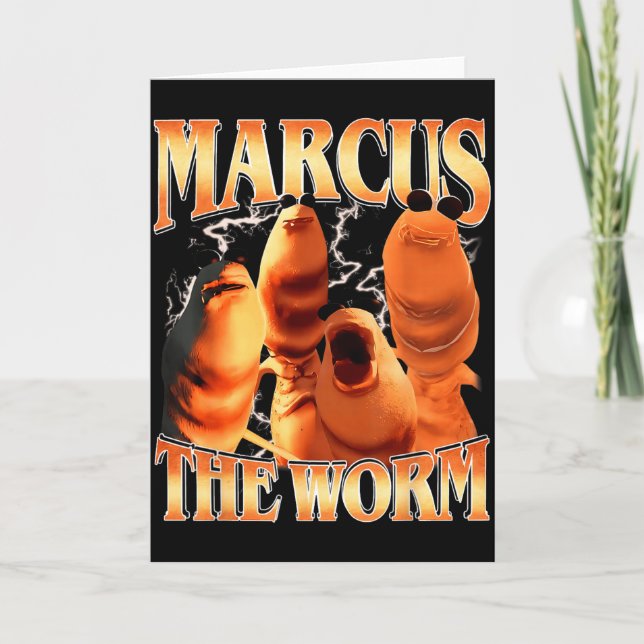 Marcus The Worm Bootleg Für Männer Frauen Meme Fan Karte (Vorderseite)