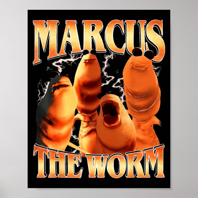 Marcus The Worm Bootleg Für Männer Frauen Meme Fan Poster (Vorne)