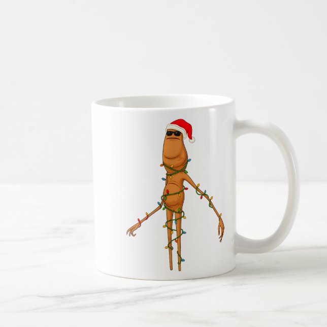 Marcus The Worm, Funny Christmas Lights  Kaffeetasse (Rechts)