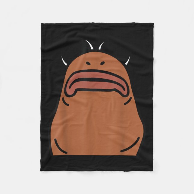 Marcus The Worm Halloween-Kostüm  Fleecedecke (Vorderseite)