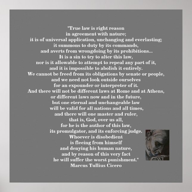 Marcus Tullius Cicero POSTER (Vorne)