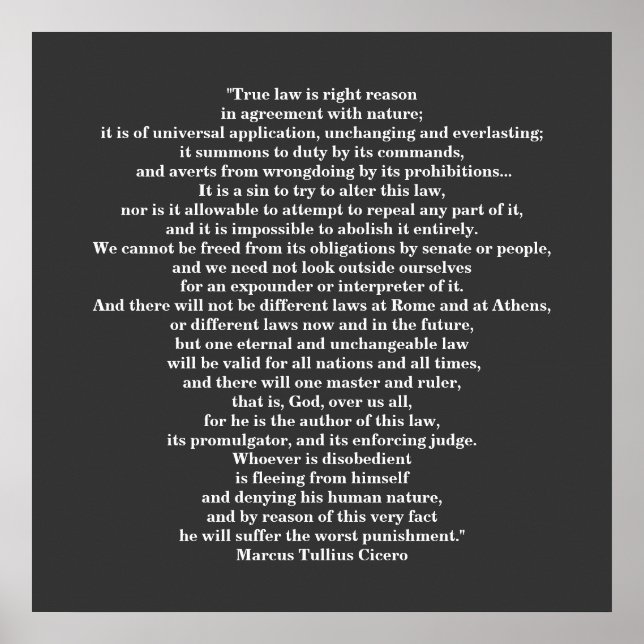 Marcus Tullius Cicero POSTER (Vorne)