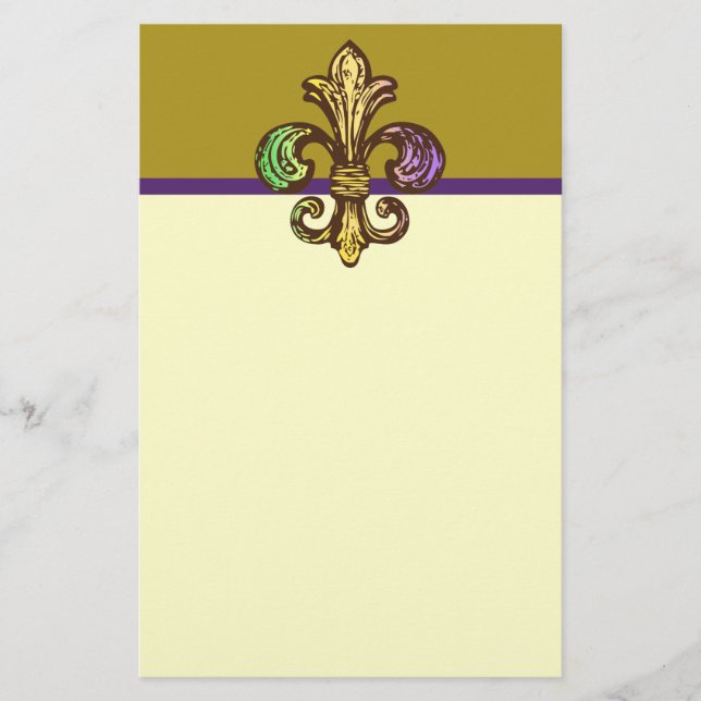 Mardi Fleur de Gras Briefpapier (Vorderseite)