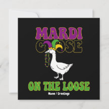Mardi Goose außer Rand und Band Lustiges Fat Tuesd