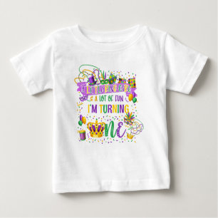 Mardi Gras 1. Geburtstag (King Cake & Fun) Shirt