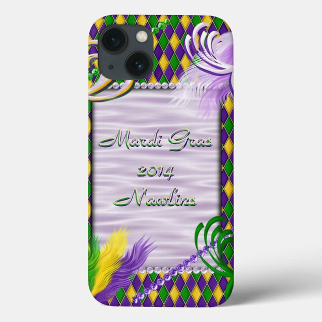 Mardi Gras 2014 Case-Mate iPhone Hülle (Rückseite)