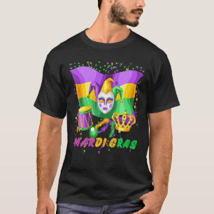 Mardi Gras 2022 Jester Apparel for Kids Girl Boy M T-Shirt