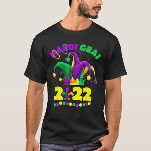 Mardi Gras 2022 Jester Outfit , Kids Girl Boy Men T-Shirt (Vorderseite)