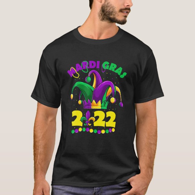 Mardi Gras 2022 Jester Outfit T-Shirt (Vorderseite)