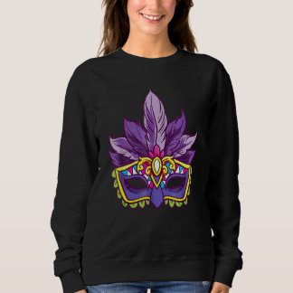 Mardi Gras 2023 Karneval Party Maske Kostüm Sweatshirt