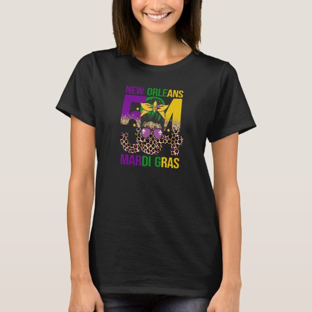 Mardi Gras 2023 New Orleans 504 Louisiana Mardi T-Shirt (Vorderseite)