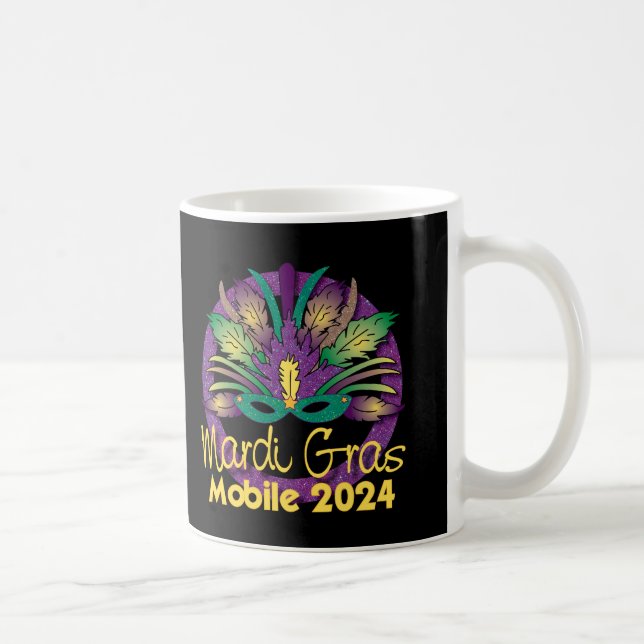 Mardi Gras 2024 Tasse - Mobile, AL (Rechts)