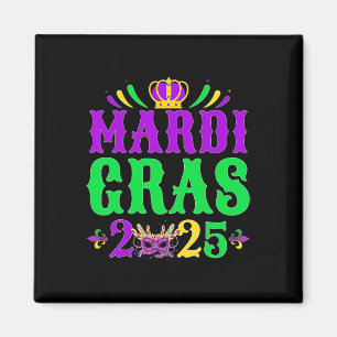 Mardi Gras 2025 Jester Costume Mardi Gras Family C Magnet