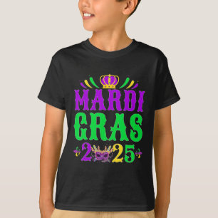 Mardi Gras 2025 Jester Costume Mardi Gras Family C T-Shirt