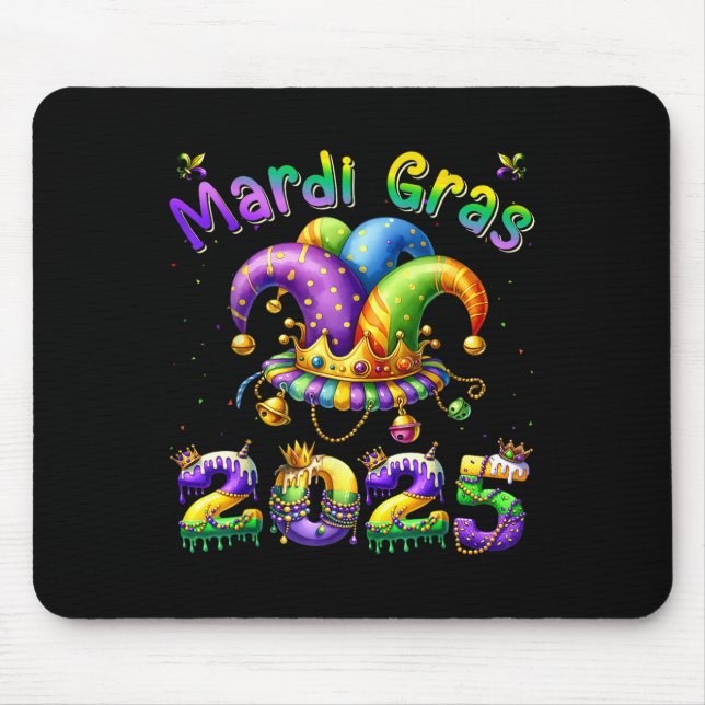 Mardi Gras 2025 Jester Outfit Kinder Girls Boys Me Mousepad (Vorne)