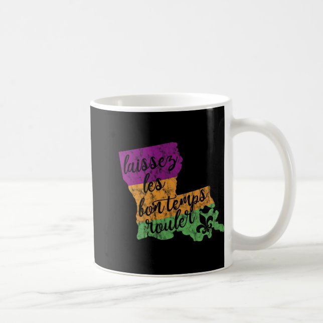 Mardi Gras 2025 Laissez Les Bon Temps Rouler New O Kaffeetasse (Rechts)