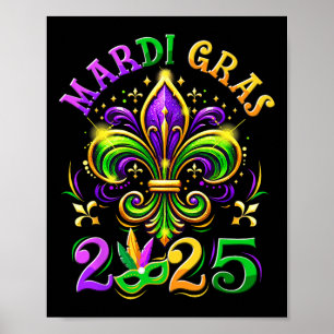 Mardi Gras 2025 Lilie Männer Frauen Kinder neu ode Poster