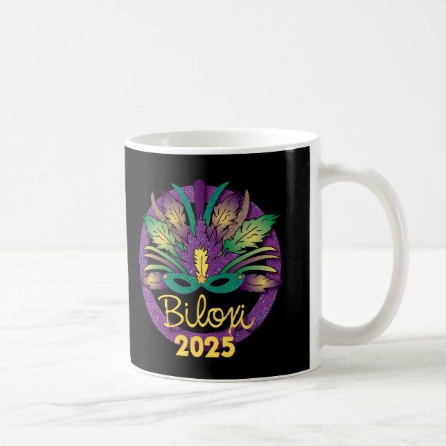 Mardi Gras 2025 Tasse - Biloxi, MS (Rechts)