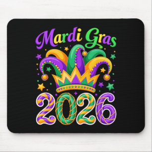 Mardi Gras 2026 Narrenhut New Orleans Reise Männer Mousepad