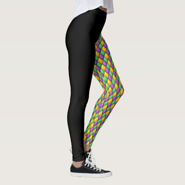 Mardi Gras 3 Diamonds Pop Mode Leggings (Rechts)
