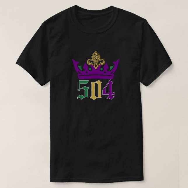 Mardi Gras 504 T-Shirt (Design vorne)
