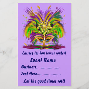 Mardi Gras 5.5" x 8.5" Portrait Bitte beachten Sie Flyer