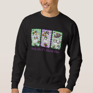 Mardi Gras Alberner Gans Fett Dienstag Karneval Ne Sweatshirt
