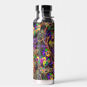 Mardi Gras Alles Perlen Masken heißes kaltes Wasse Trinkflasche