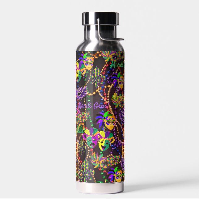 Mardi Gras Alles Perlen Masken heißes kaltes Wasse Trinkflasche (Links)