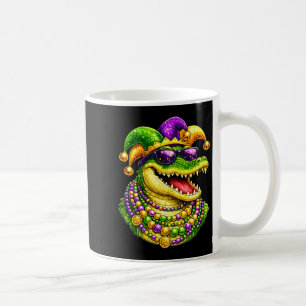 Mardi Gras Alligator, Krokodil, Perlen Kaffeetasse