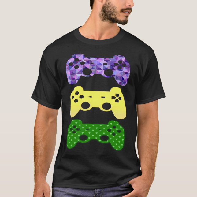 Mardi Gras Apparel für Videospiele oder Gaming T-Shirt (Vorderseite)