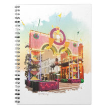Mardi Gras Arch Galveston, Aquarell inspiriert
